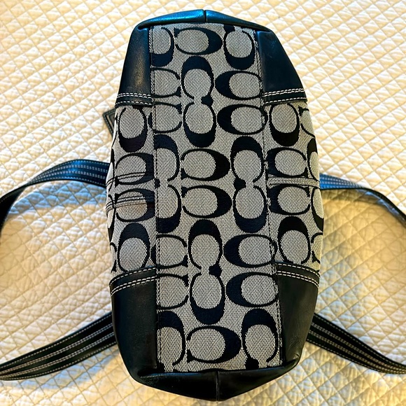 Coach Grey/Black Turnlock Shoulder Bag - Picture 4 of 6